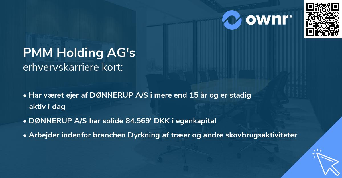 PMM Holding AG's erhvervskarriere kort