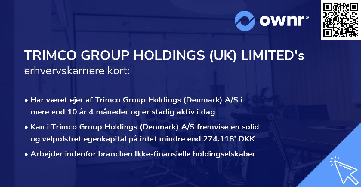 TRIMCO GROUP HOLDINGS (UK) LIMITED's erhvervskarriere kort