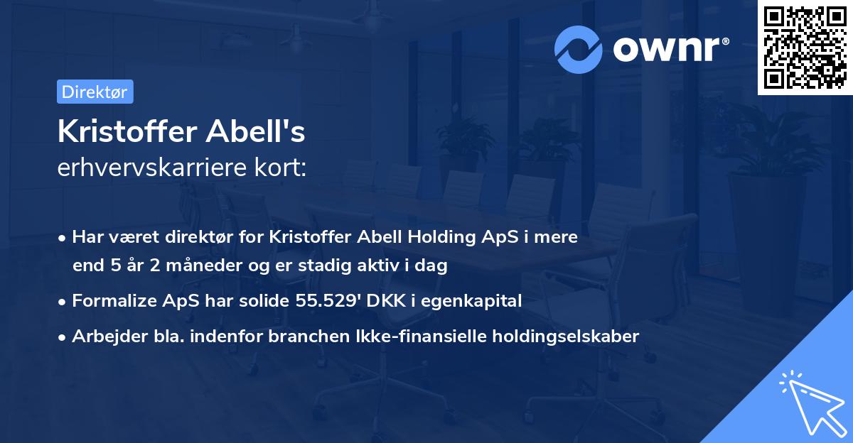 Kristoffer Abell's erhvervskarriere kort