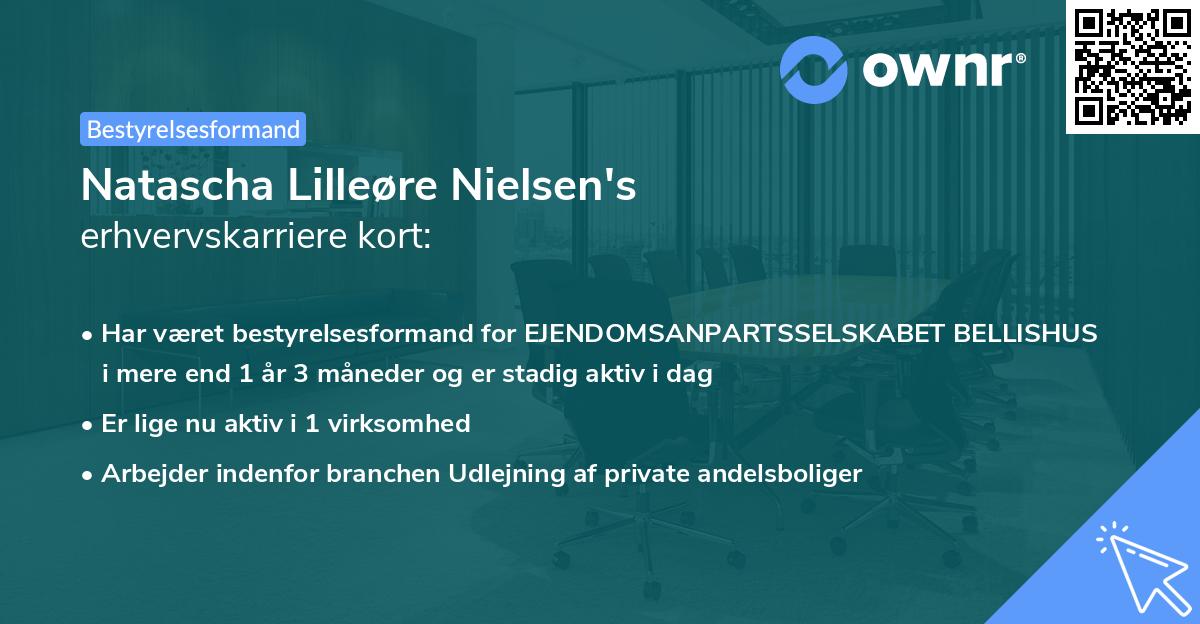 Natascha Lilleøre Nielsen's erhvervskarriere kort