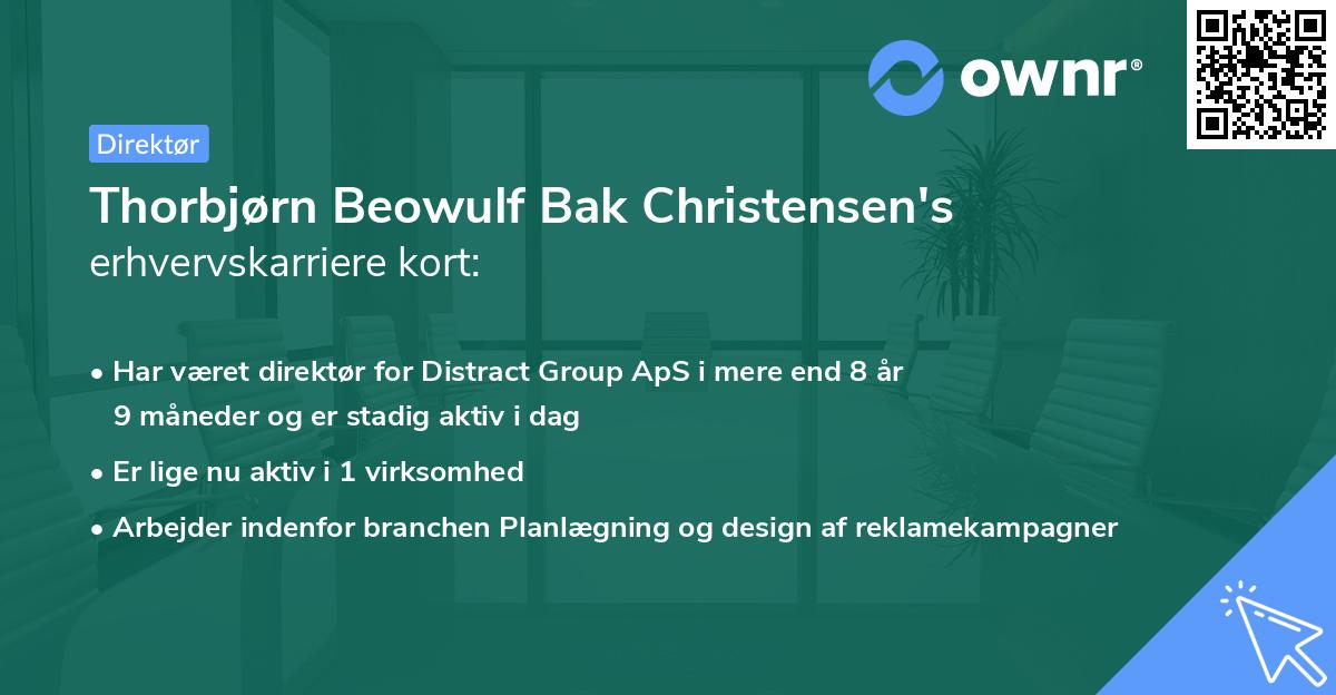 Thorbjørn Beowulf Bak Christensen's erhvervskarriere kort