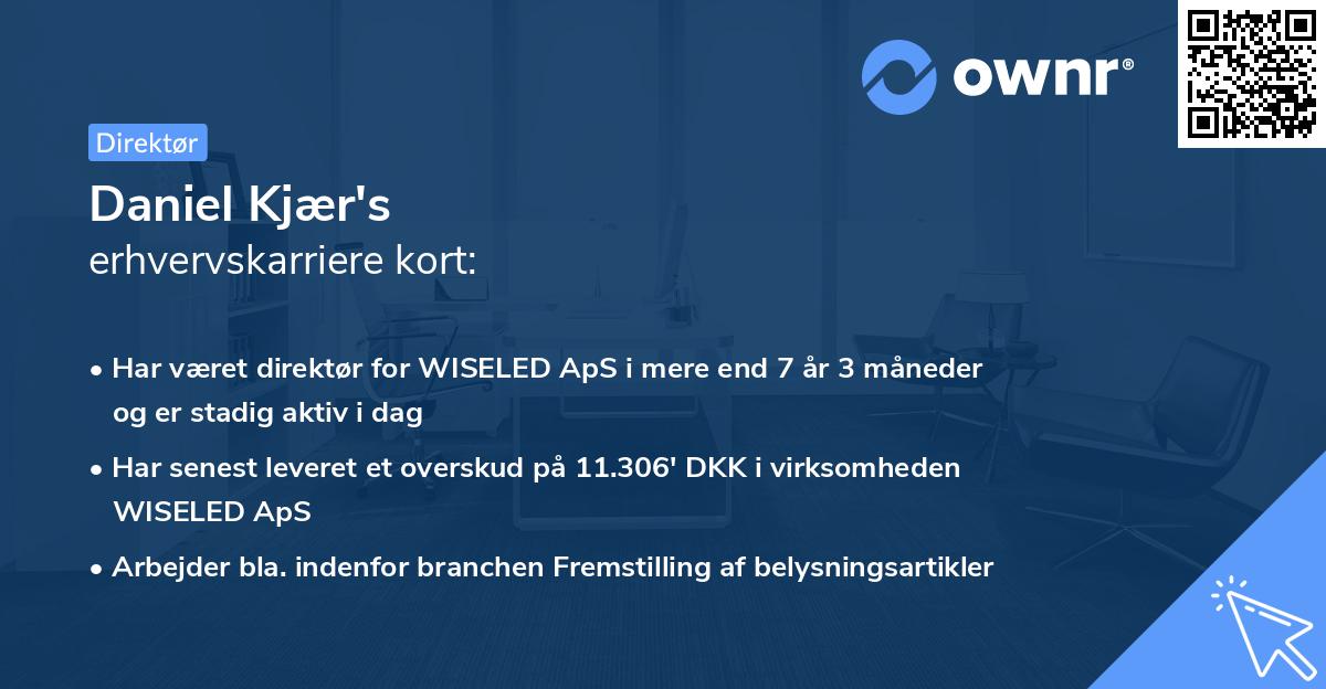 Daniel Kjær's erhvervskarriere kort