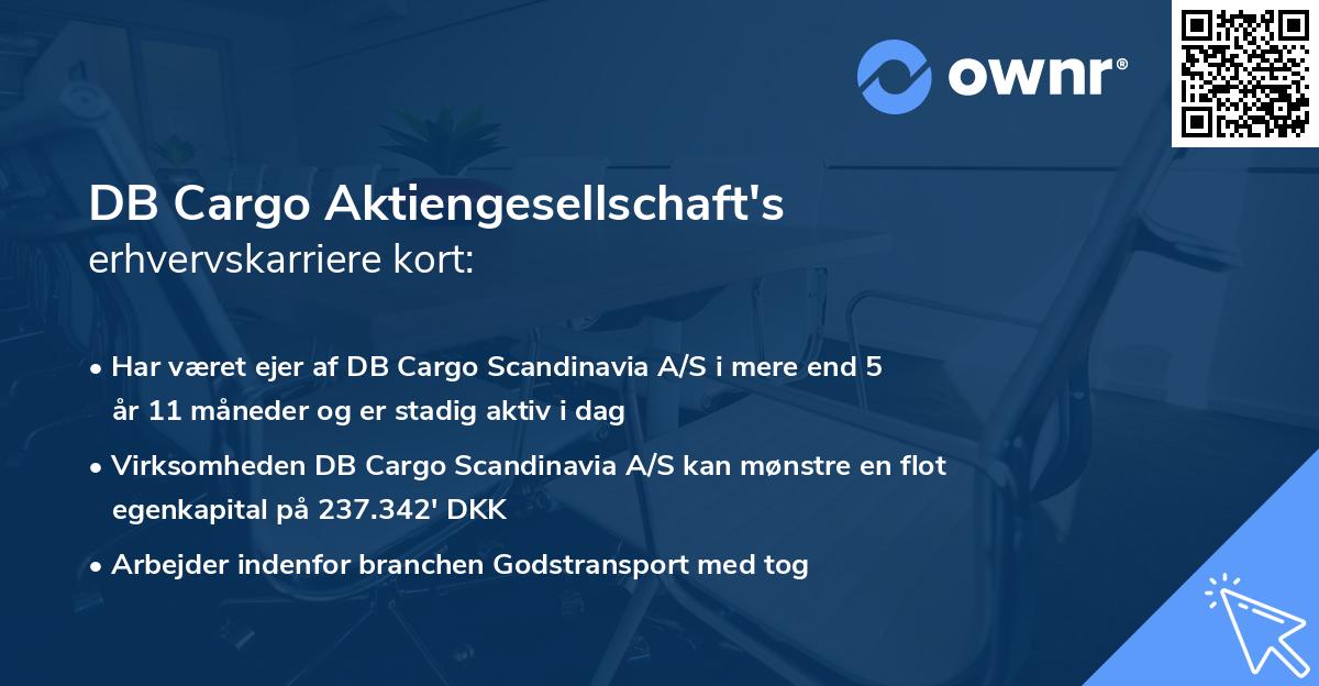 DB Cargo Aktiengesellschaft's erhvervskarriere kort