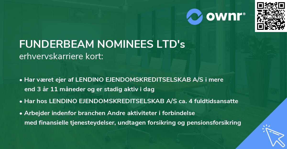 FUNDERBEAM NOMINEES LTD's erhvervskarriere kort