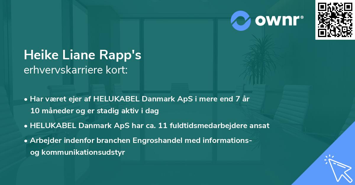 Heike Liane Rapp's erhvervskarriere kort