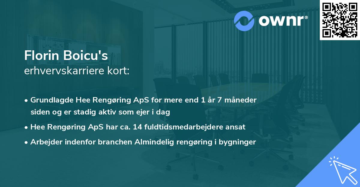 Florin Boicu's erhvervskarriere kort