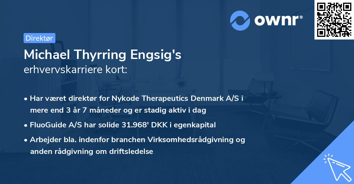 Michael Thyrring Engsig's erhvervskarriere kort