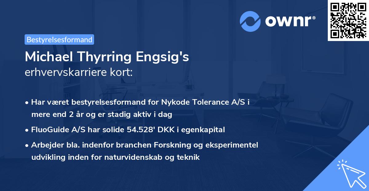 Michael Thyrring Engsig's erhvervskarriere kort