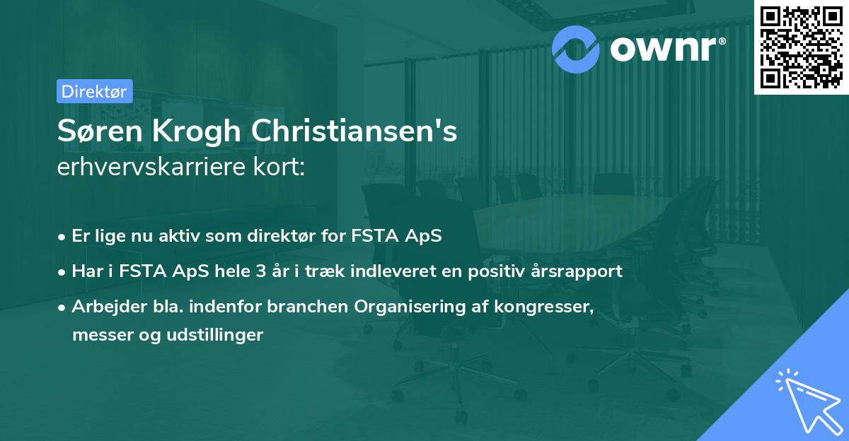 Søren Krogh Christiansen's erhvervskarriere kort