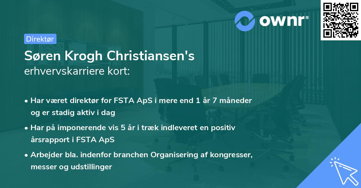 Søren Krogh Christiansen's erhvervskarriere kort