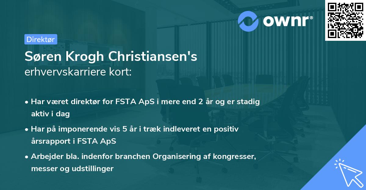 Søren Krogh Christiansen's erhvervskarriere kort