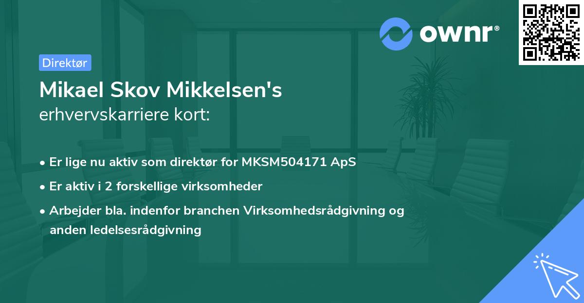 Mikael Skov Mikkelsen's erhvervskarriere kort