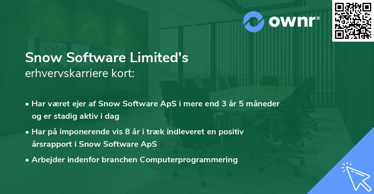 Snow Software Limited's erhvervskarriere kort