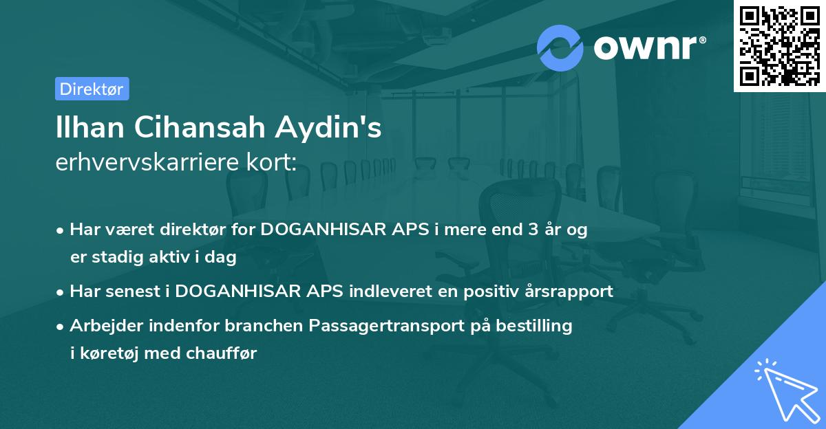 Ilhan Cihansah Aydin's erhvervskarriere kort