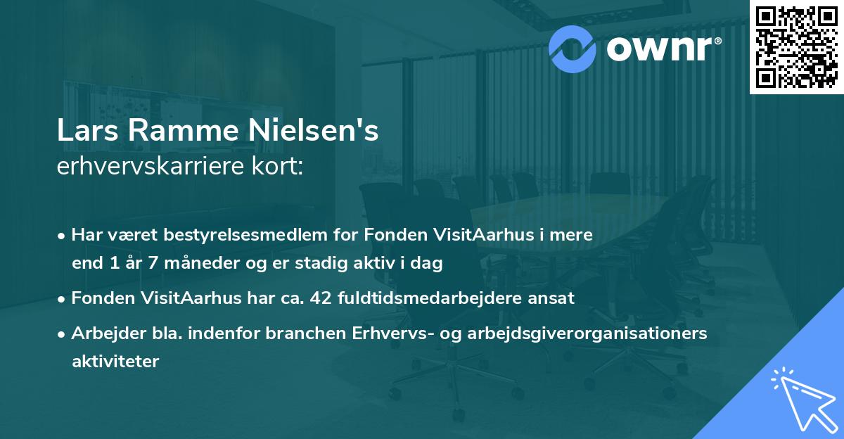 Lars Ramme Nielsen's erhvervskarriere kort