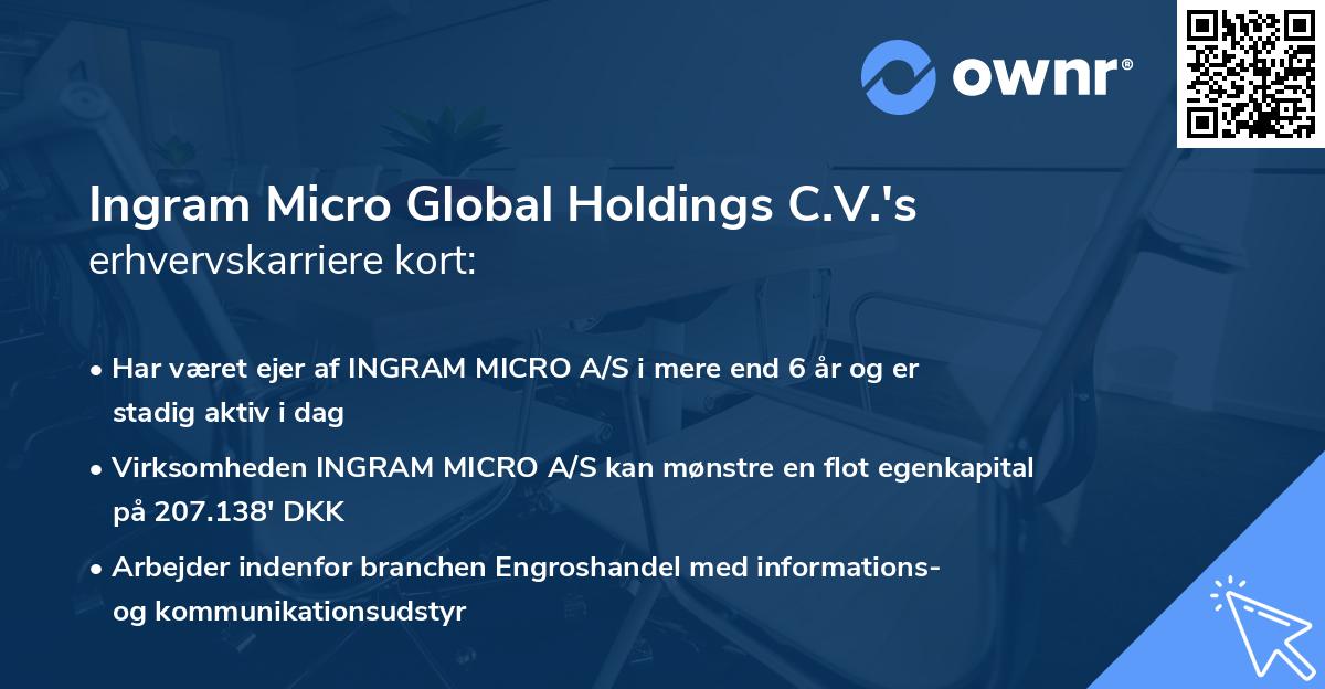 Ingram Micro Global Holdings C.V.'s erhvervskarriere kort