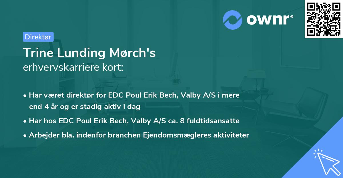 Trine Lunding Mørch's erhvervskarriere kort