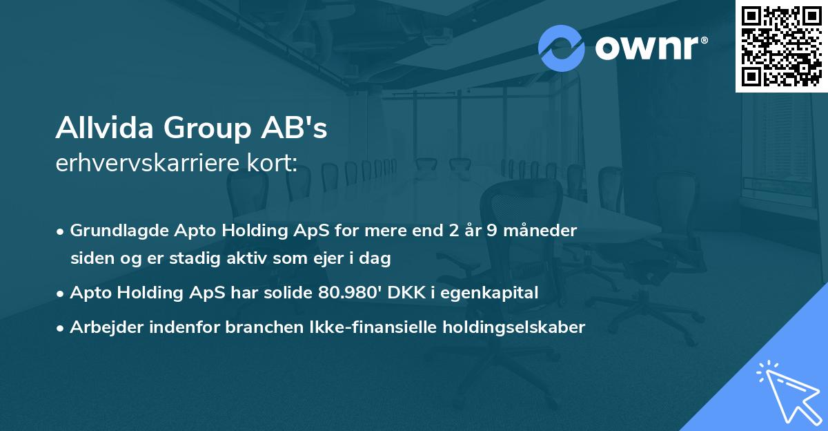 Allvida Group AB's erhvervskarriere kort