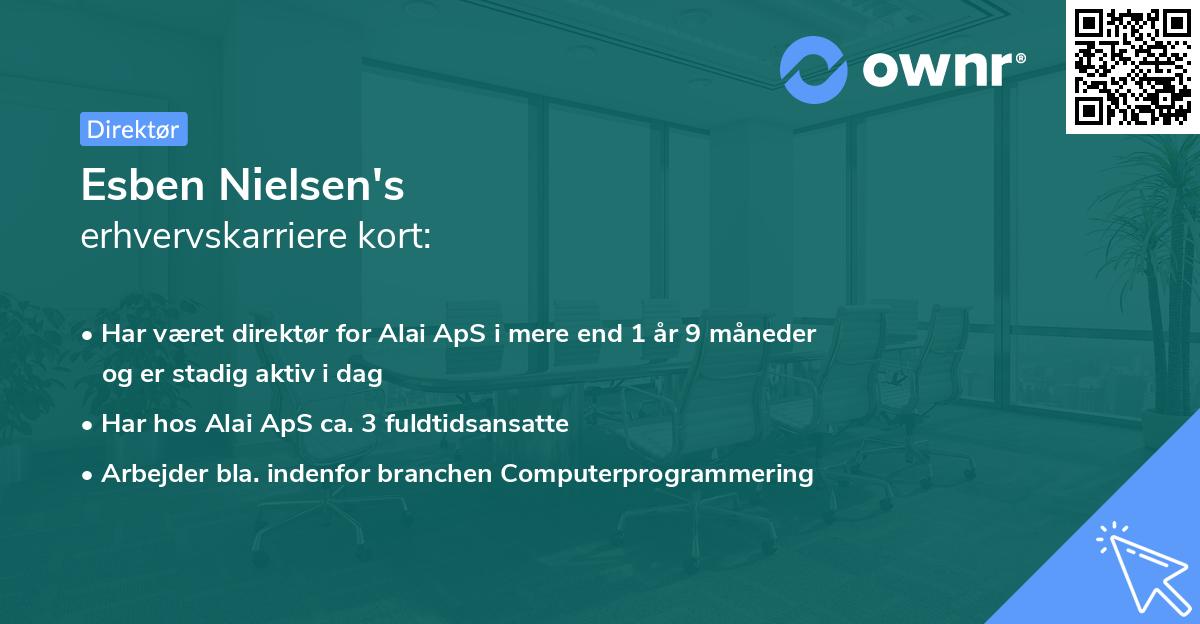 Esben Nielsen's erhvervskarriere kort