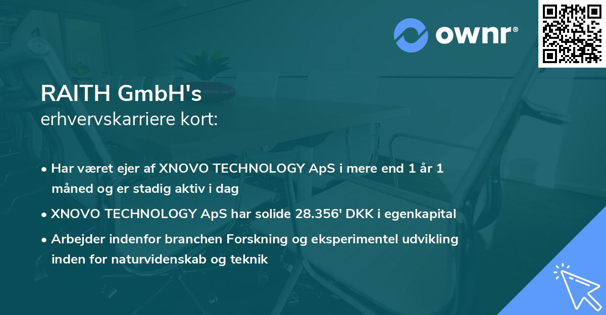RAITH GmbH's erhvervskarriere kort