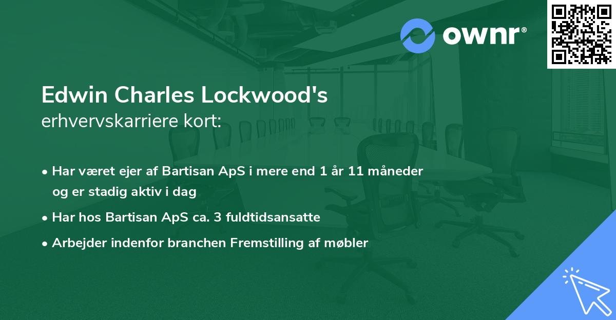 Edwin Charles Lockwood's erhvervskarriere kort