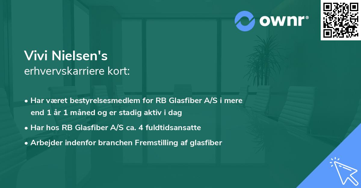 Vivi Nielsen's erhvervskarriere kort