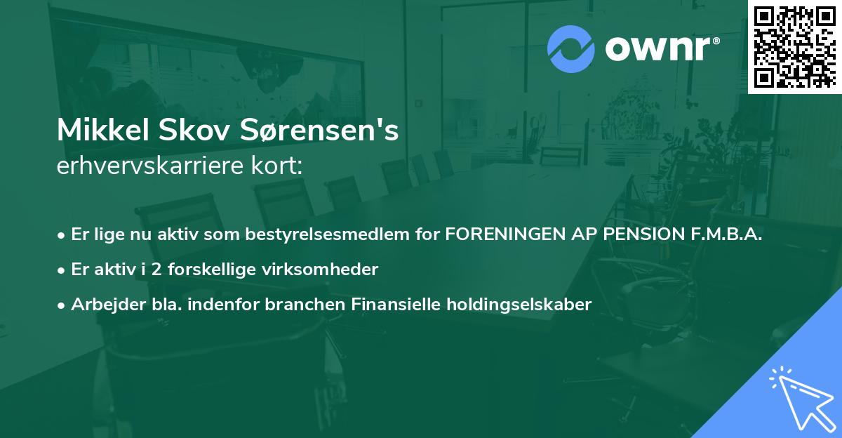 Mikkel Skov Sørensen's erhvervskarriere kort