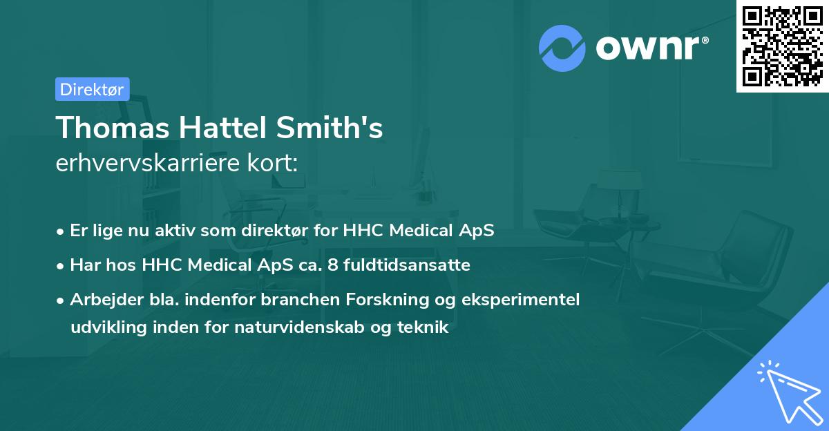 Thomas Hattel Smith's erhvervskarriere kort