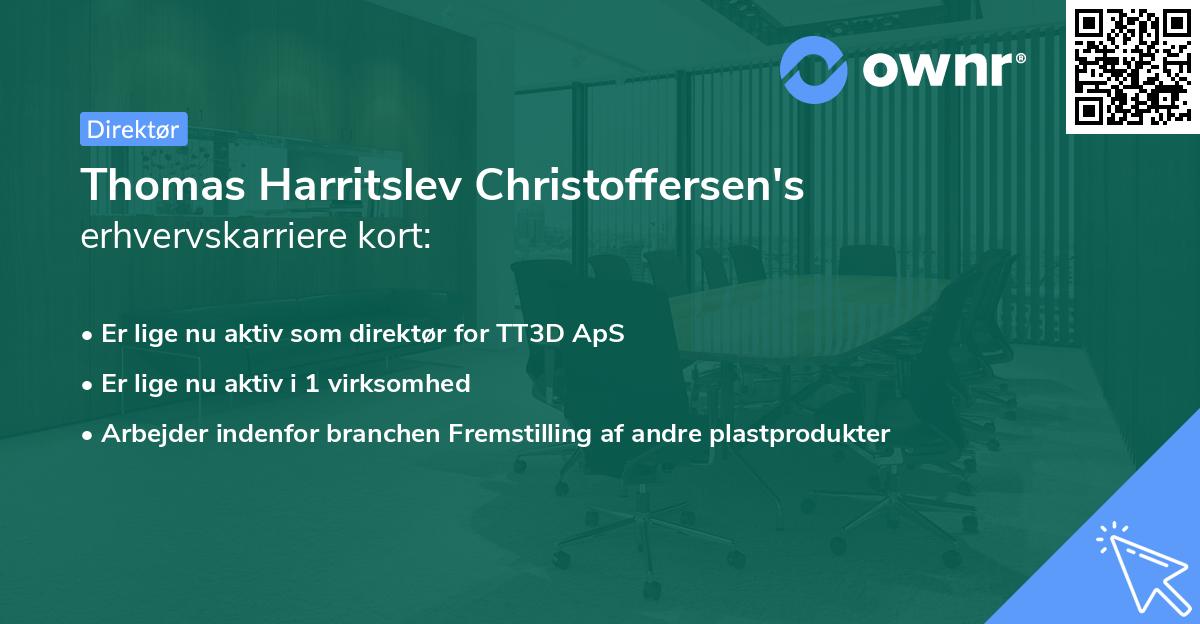 Thomas Harritslev Christoffersen's erhvervskarriere kort