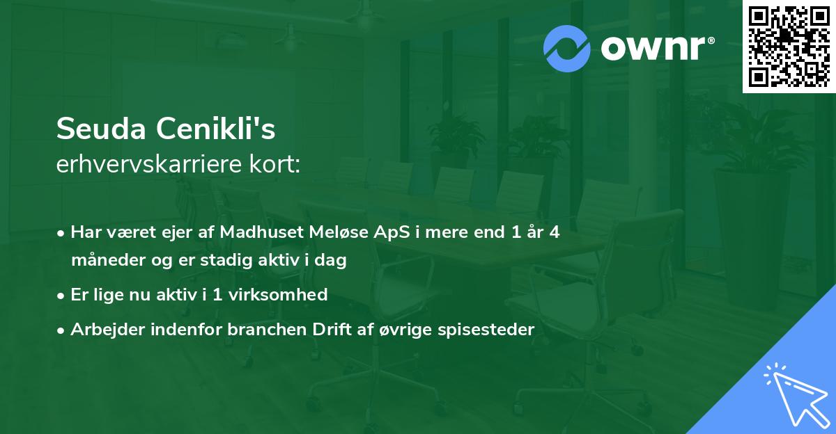Seuda Cenikli's erhvervskarriere kort