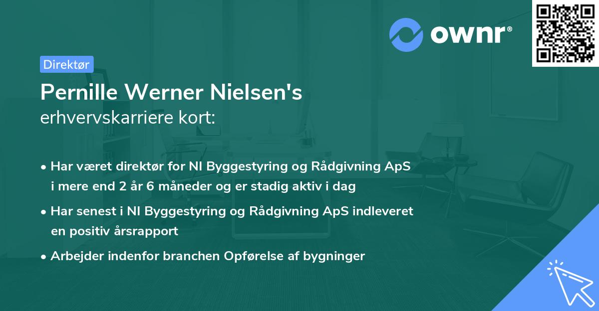 Pernille Werner Nielsen's erhvervskarriere kort