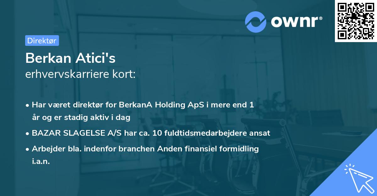 Berkan Atici's erhvervskarriere kort