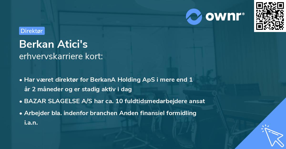 Berkan Atici's erhvervskarriere kort
