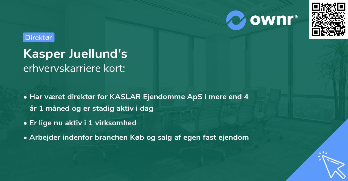 Kasper Juellund's erhvervskarriere kort