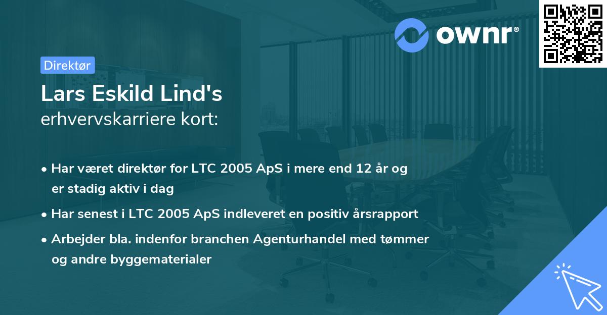 Lars Eskild Lind's erhvervskarriere kort