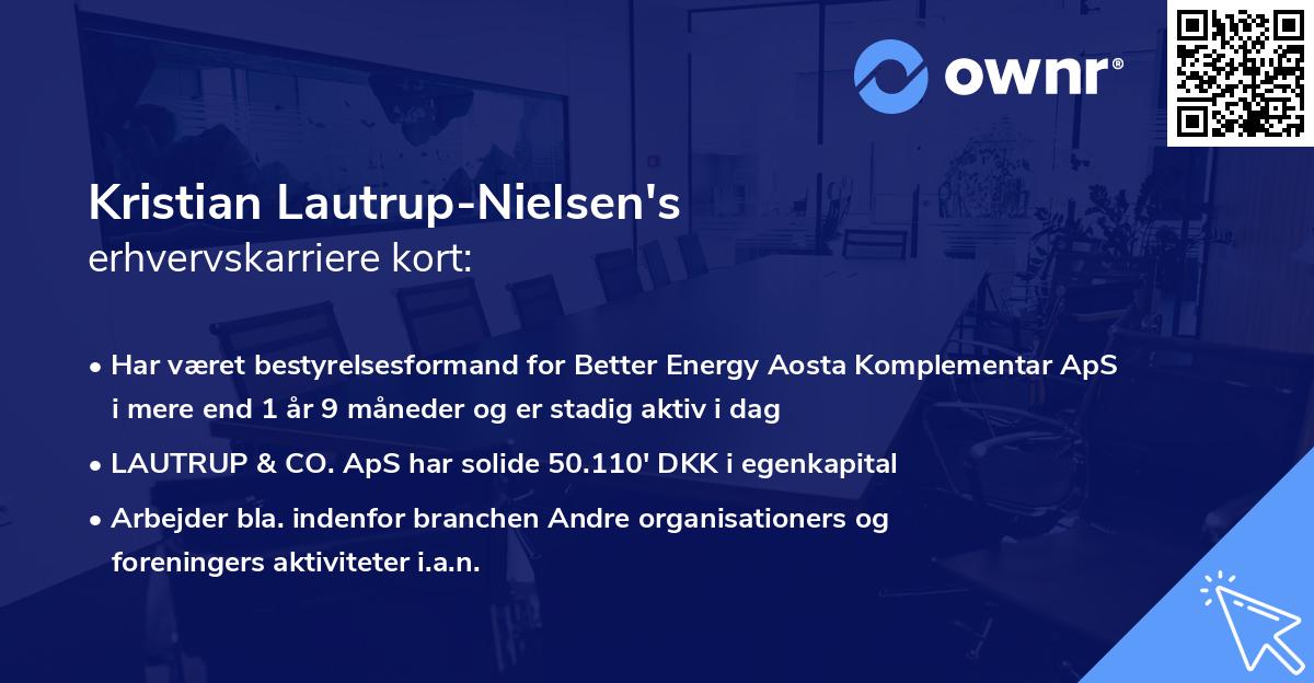 Kristian Lautrup-Nielsen's erhvervskarriere kort