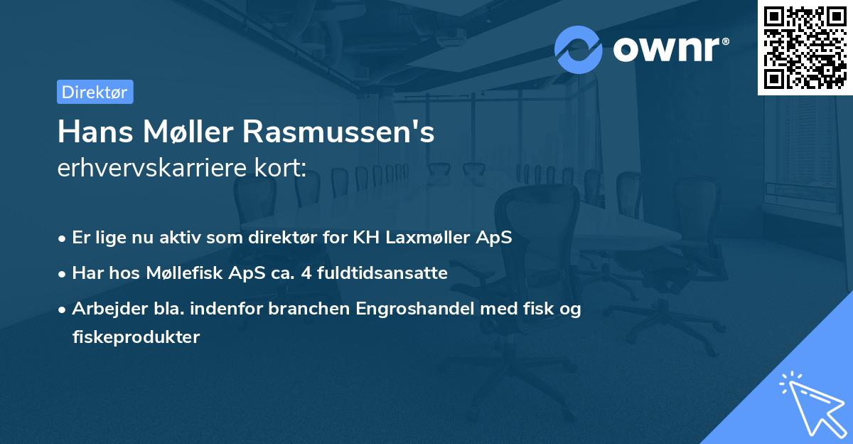 Hans Møller Rasmussen's erhvervskarriere kort