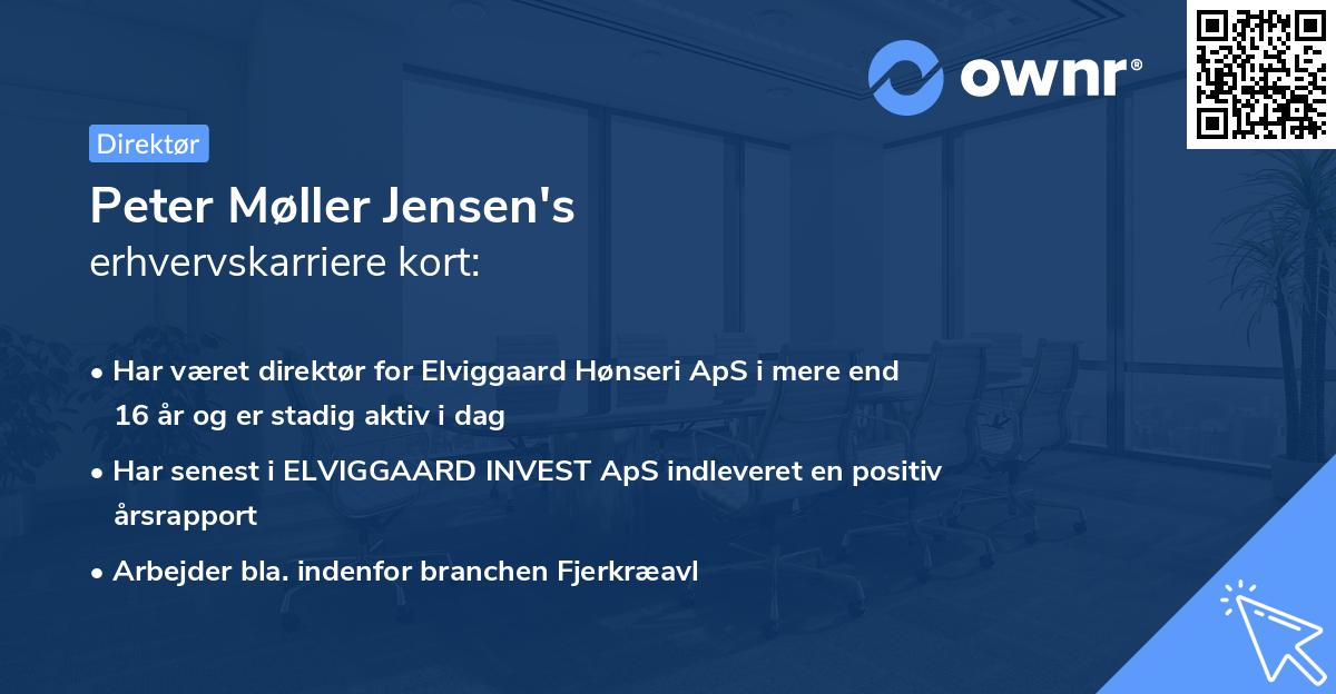 Peter Møller Jensen's erhvervskarriere kort