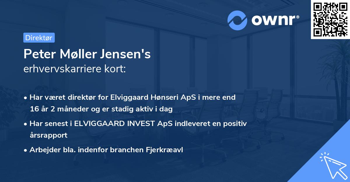 Peter Møller Jensen's erhvervskarriere kort
