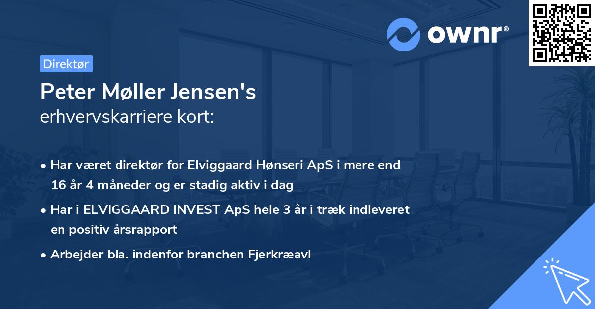 Peter Møller Jensen's erhvervskarriere kort