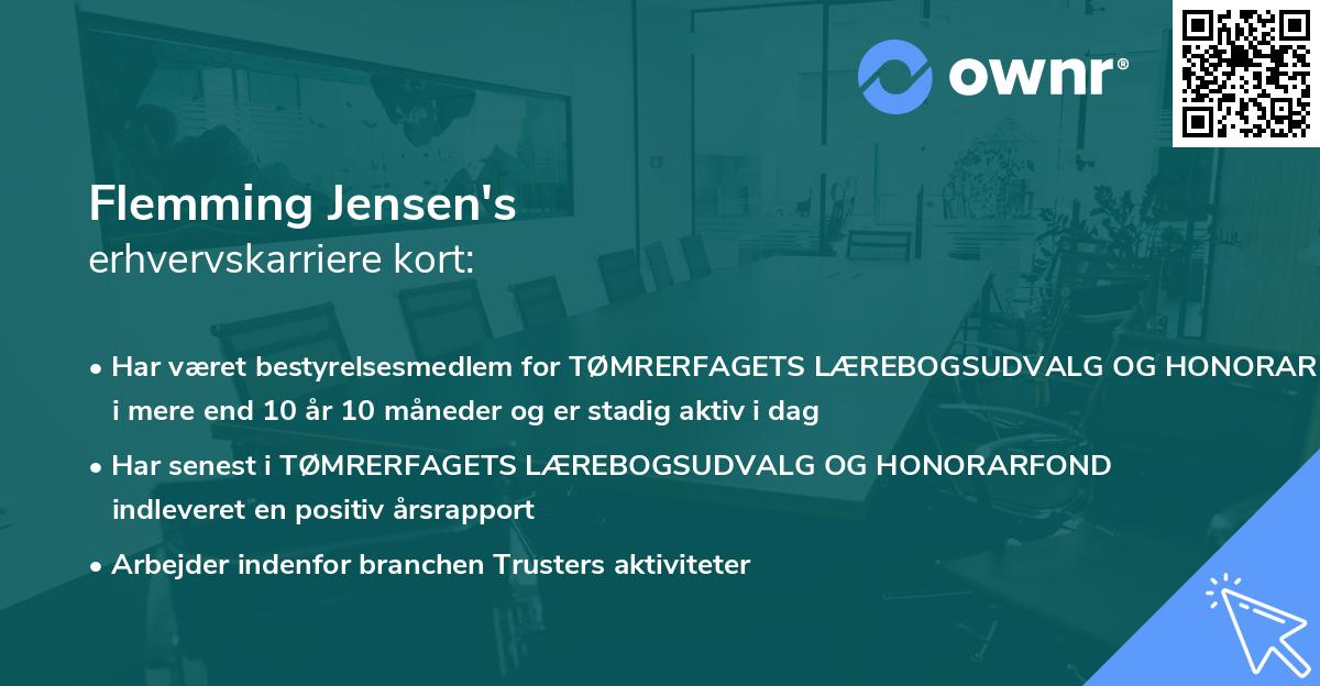 Flemming Jensen's erhvervskarriere kort