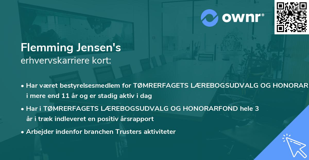 Flemming Jensen's erhvervskarriere kort