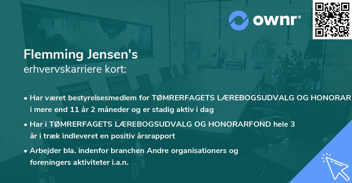 Flemming Jensen's erhvervskarriere kort
