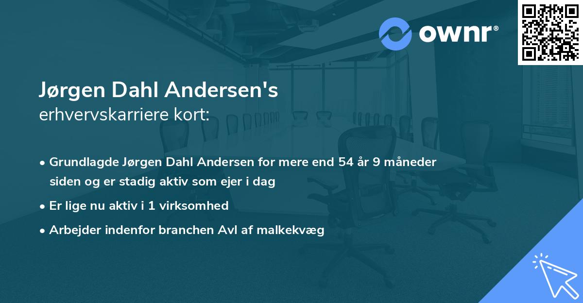 Jørgen Dahl Andersen's erhvervskarriere kort