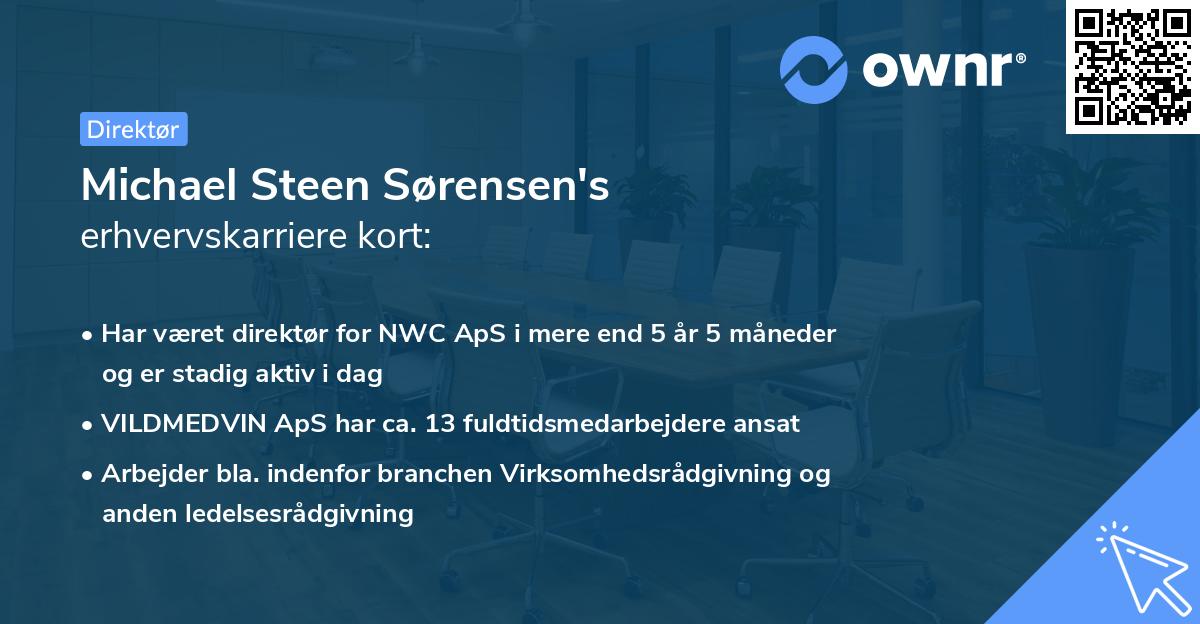 Michael Steen Sørensen's erhvervskarriere kort