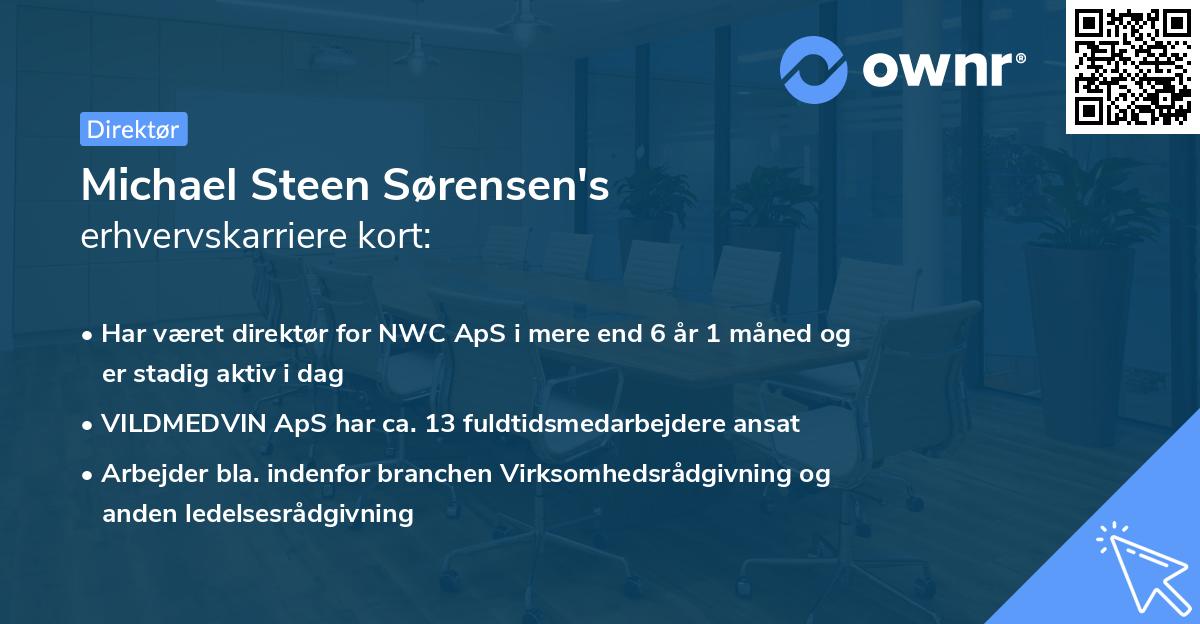 Michael Steen Sørensen's erhvervskarriere kort