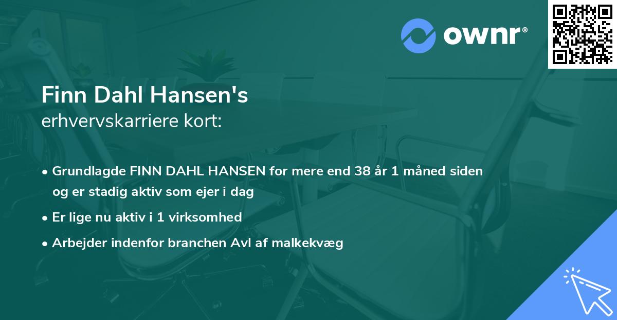 Finn Dahl Hansen's erhvervskarriere kort