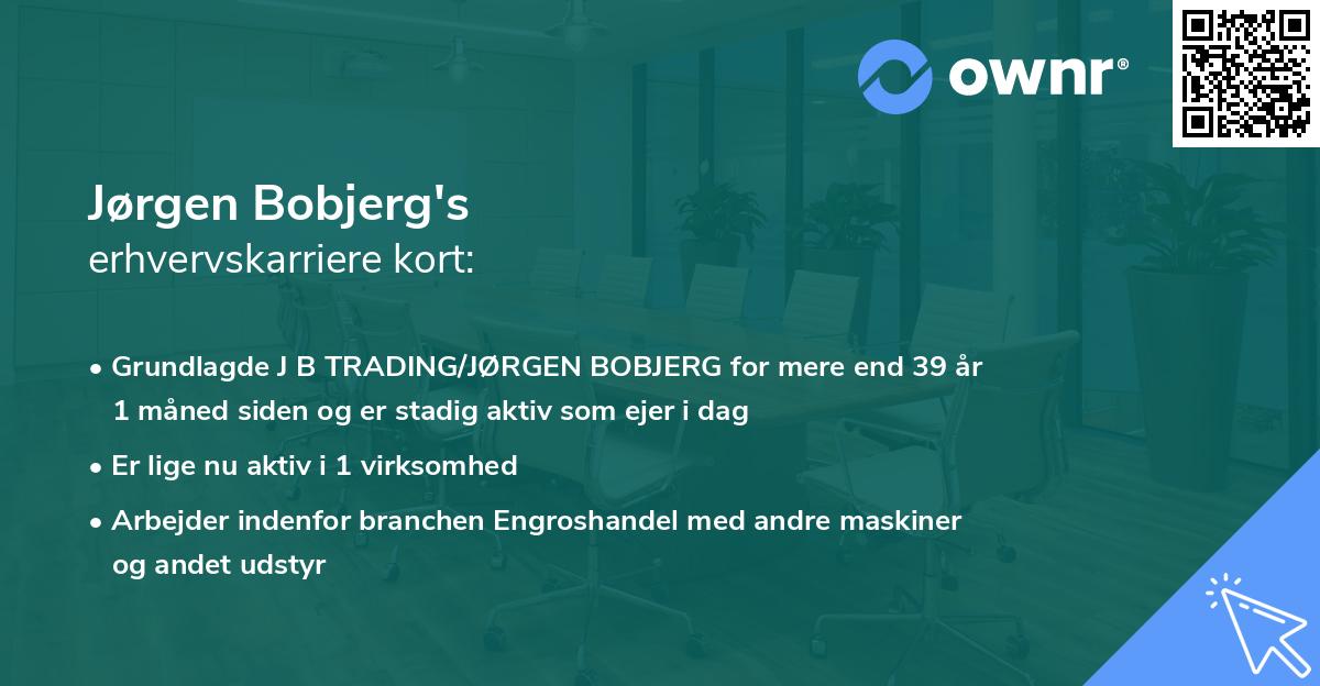 Jørgen Bobjerg's erhvervskarriere kort