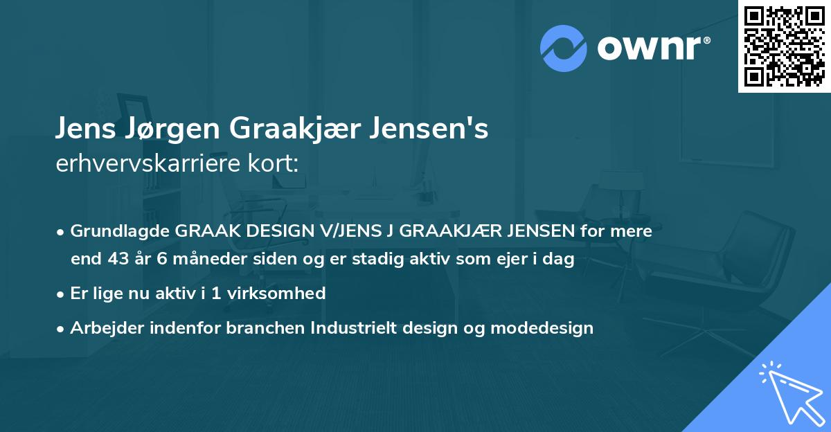 Jens Jørgen Graakjær Jensen's erhvervskarriere kort