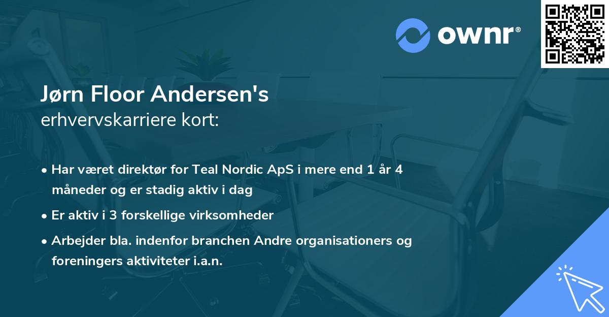 Jørn Floor Andersen's erhvervskarriere kort